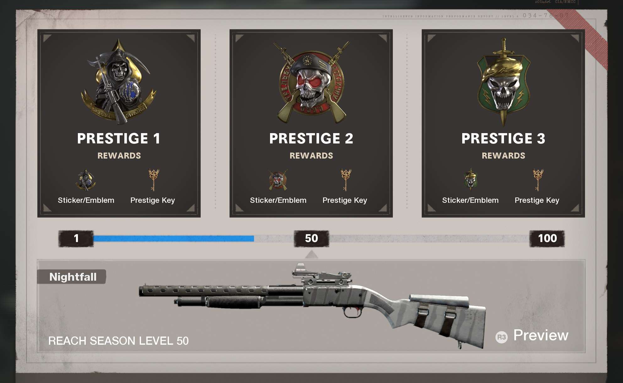 Call of Duty - Black Ops Cold War Prestiges