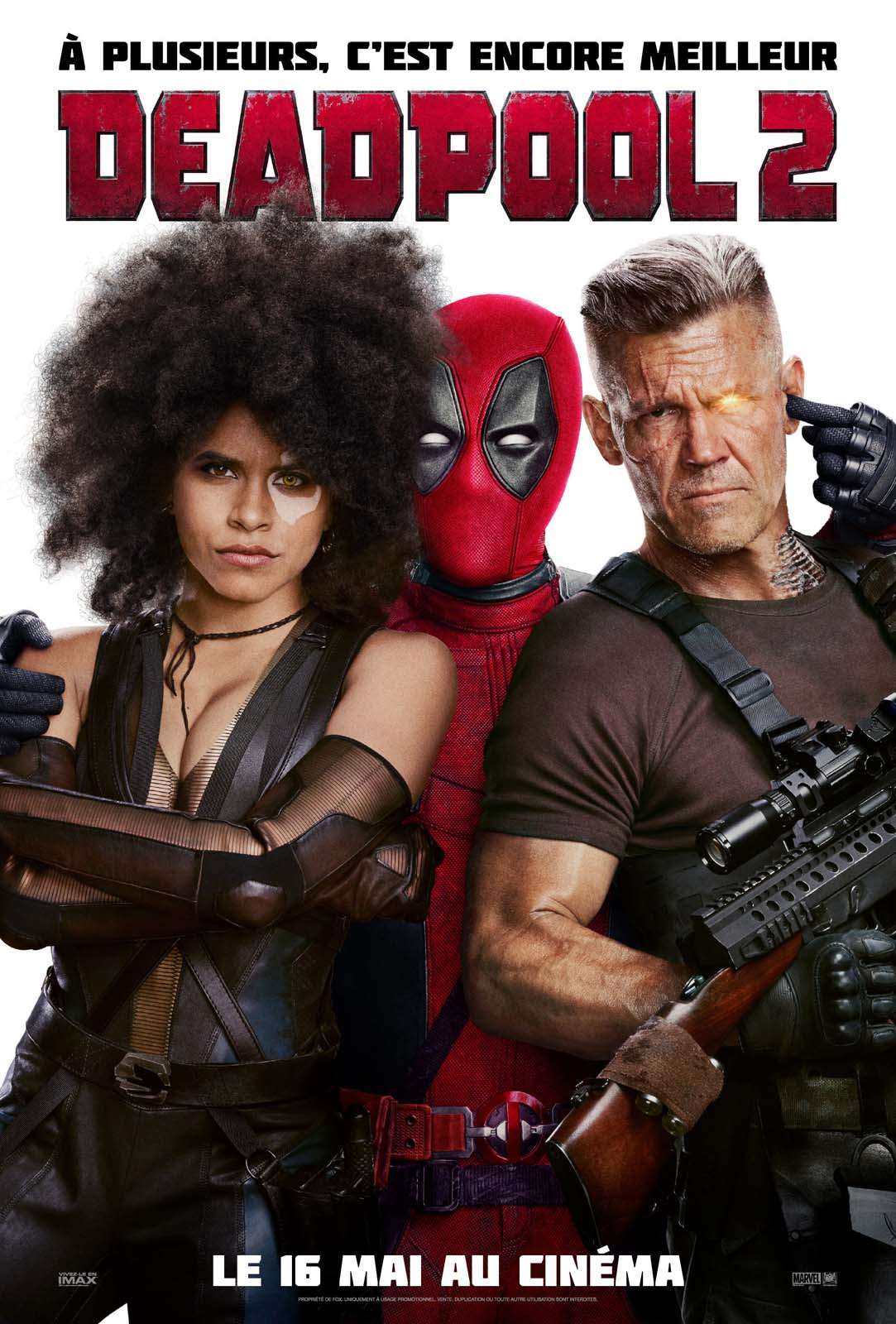 deadpool 2 affiche film